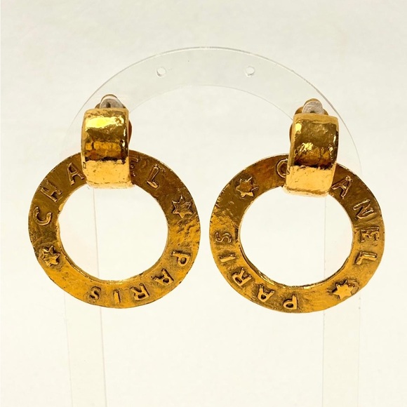 💫 CHANEL hoop earrings / vintage hoop 💫 - Picture 9 of 13